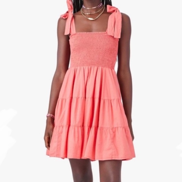 Xirena Cotton Tie Shoulder Lori Dress “Pop” XS - Picture 8 of 16